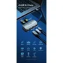 Vention TNBHB Hub USB-C con 4 Puertos USB 3.0 y Carga Rápida PD 100W